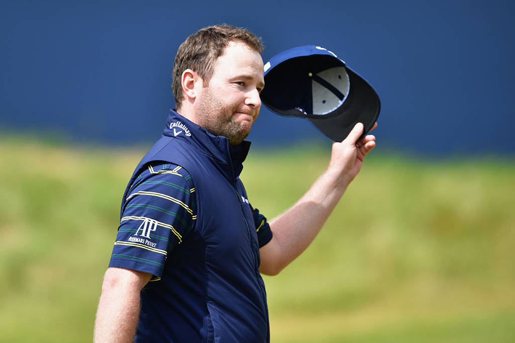 Branden Grace following his 62 at The Open in 2017